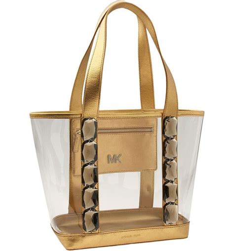 clear purse michael kors|michael kors plastic tote bag.